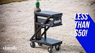 Making at welding cart from recycled material