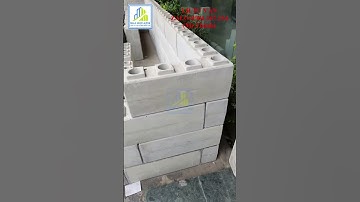 AZ 246 GẠCH BÊ TÔNG LEGO SIÊU NHẸ, GIẢI PHÁP VẬT LIỆU MỚI #shorts