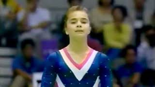 Lilia Podkopayeva with brilliant tumbling and dance for the 1995 All Around title!