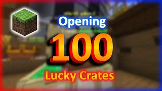 Minecraft | Opening 100 Lucky Crates. | Complex Gaming Prison
