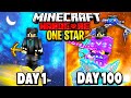 I Survived 100 Days on a STAR in Minecraft.. Here&#39;s What Happened..