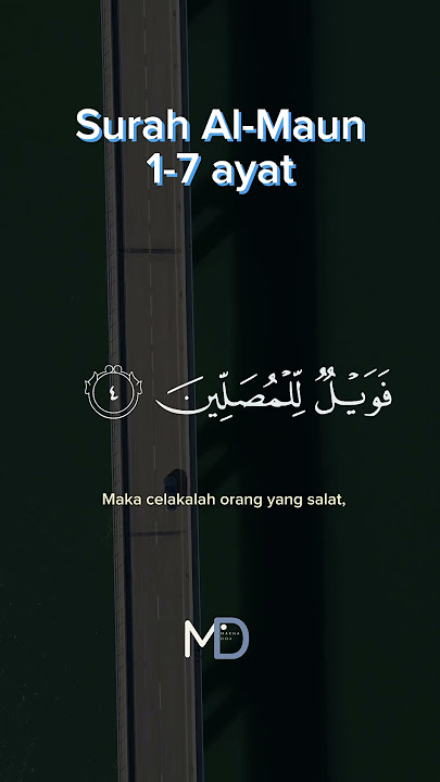 Al-Maun ayat 1-7