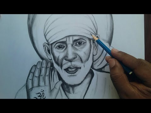 Pencil Sketch Of Sai Baba Ji By Mohit - Desi Painters