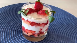 5 Minutes Strawberry Cheesecake in Cups | A Dessert Light in Calories, Rich in Taste ❗️ screenshot 3