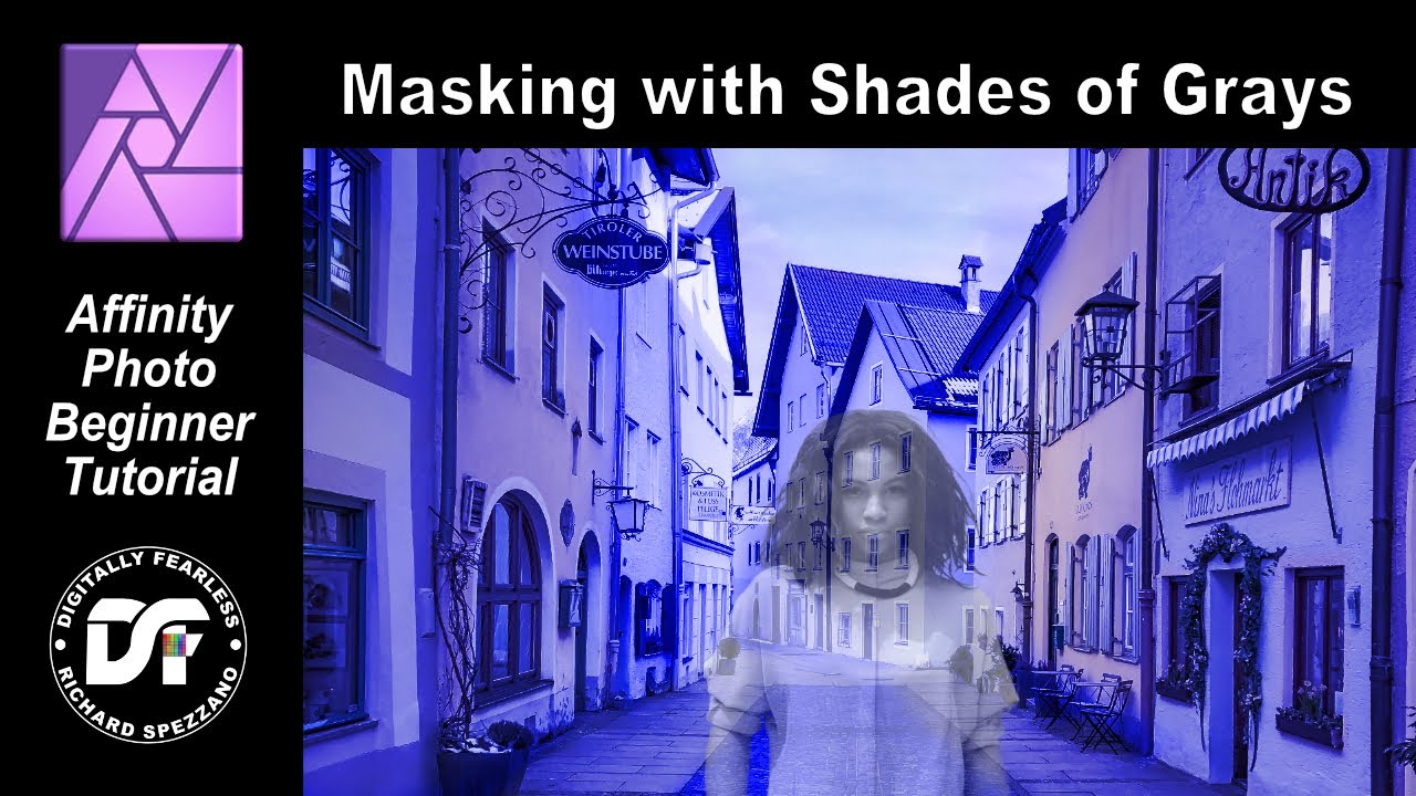 Shades of Gray Masking Affinity Photo beginner tutorial - YouTube