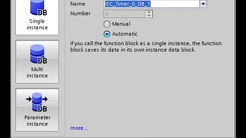 TIA Portal: Different Function Block Instances Single, Multi and Parameter.