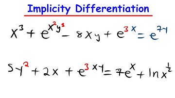 Implicit differentiation with exponentials