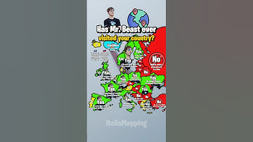 Has MrBeast ever visited your country? | ItaliaMapping #fypシ゚viral #mapping #mapper #geography #map