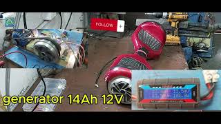 Generator test #hoverboard #generator #electric