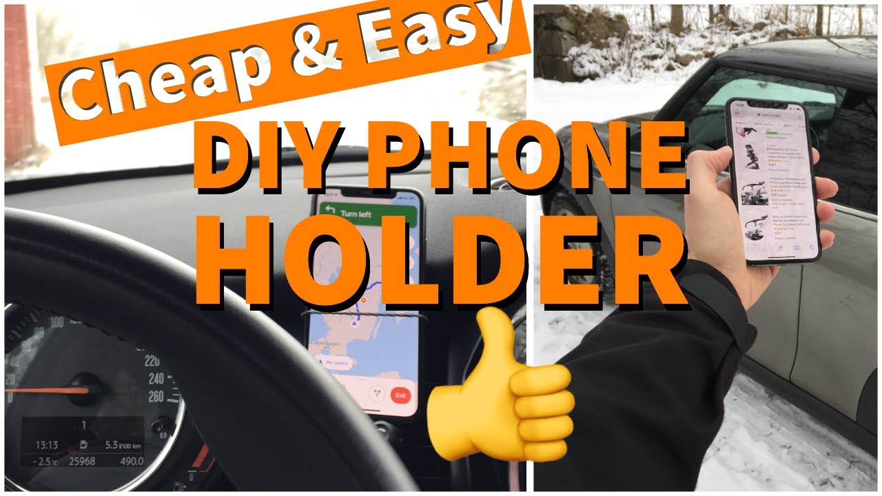 DIY Cheap & Easy Phone Holder/Mount for Your Mini Cooper YouTube