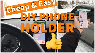 DIY Cheap & Easy Phone Holder/Mount for Your Mini Cooper