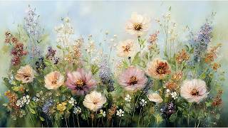 Romantic Pastel Wildflower TV Art for Samsung Frame TV | Blush Floral Wall Decor Display screenshot 5