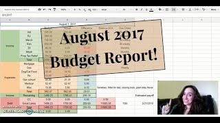 August 2017 Budget Report