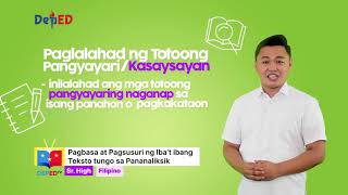 SHS Pagbasa Q1 Ep1: Pagbasa at Pagsusuri ng Ibat Ibang Teksto Tungo sa Pananaliksik