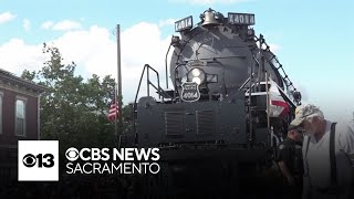 Crowds Pack Marysville Street As Worlds Largest Locomotive Moves Through
