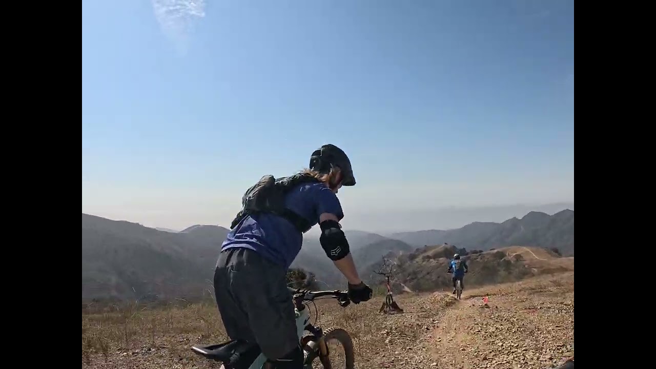 EMTB Caballero trail, Jedi, side kick in the Santa Monica Mountains 