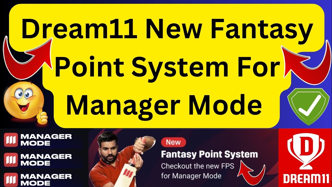 Program Management Fantasy Dream11 New Fantasy Point System For Manager Mode|| Dream11 New FPS For ...