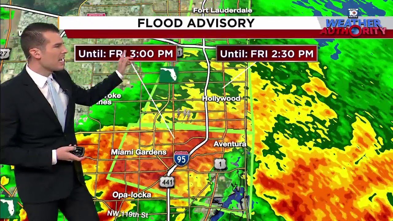 Flood advisory issued for parts of Miami-Dade as heavy rain persists