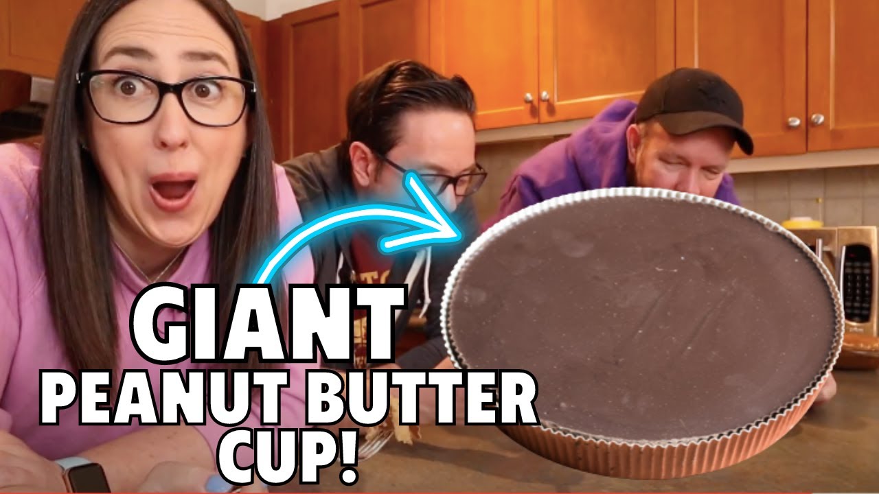 Making The Worlds Biggest* Reese's Peanut Butter Cup - YouTube