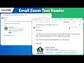 Email Zoom Text Reader by cloudHQ chrome extension