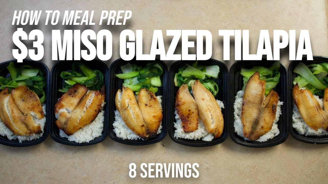 Miso Glazed Tilapia Rice Bowl Meal Prep YouTube