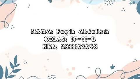 menjelaskan kunci jawaban quiz algoritma pemrograman