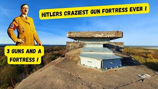 Hitlers craziest gun fortress ever made. 3 guns and a fortress INSANELY CRAZY built !
