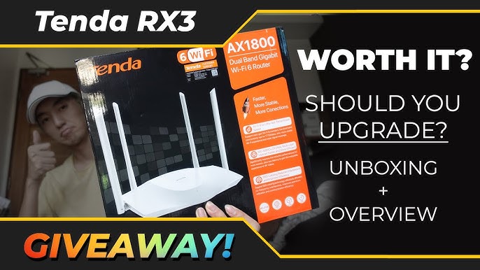 Tenda TX3 - Wi-Fi6 Mesh - AX1800 Dual Band Gigabit Wi-Fi 6 Router