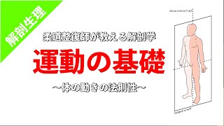 【柔道整復師が教える解剖学】解剖学と運動の基本〜体の運動面と方向の名称〜【タロ塾 #2】