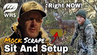 In Season Mock Scrape Setup And Sit