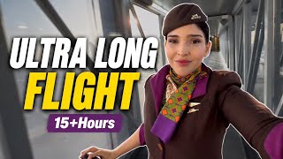How Flight Attendants Survive 15 Hours Flight (Start to Finish) ✈️ How Flight Attendants Survive 15 Hours Flight (Start to Finish) ✈️