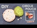 DIY CIRCLE POUCH BAG - 2 Sizes | How to Make a Cute Zipper Pouch Coin Purse [sewingtimes]