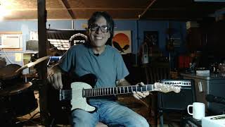 playing my Raven Telecaster Guitar with my Boomerang Phrase sampler