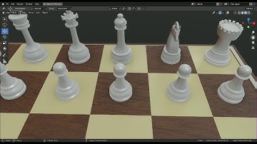 Chess Board 3D Model