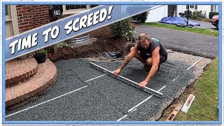 How To Screed For a Paver Walkway (DIY)