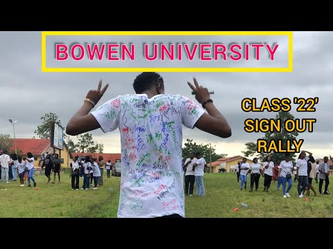 A TYPICAL SIGN OUT RALLY AT BOWEN UNIVERSITY ?