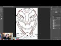 Power Rangers Twitch art stream: Part 3 - Hyper Force Red