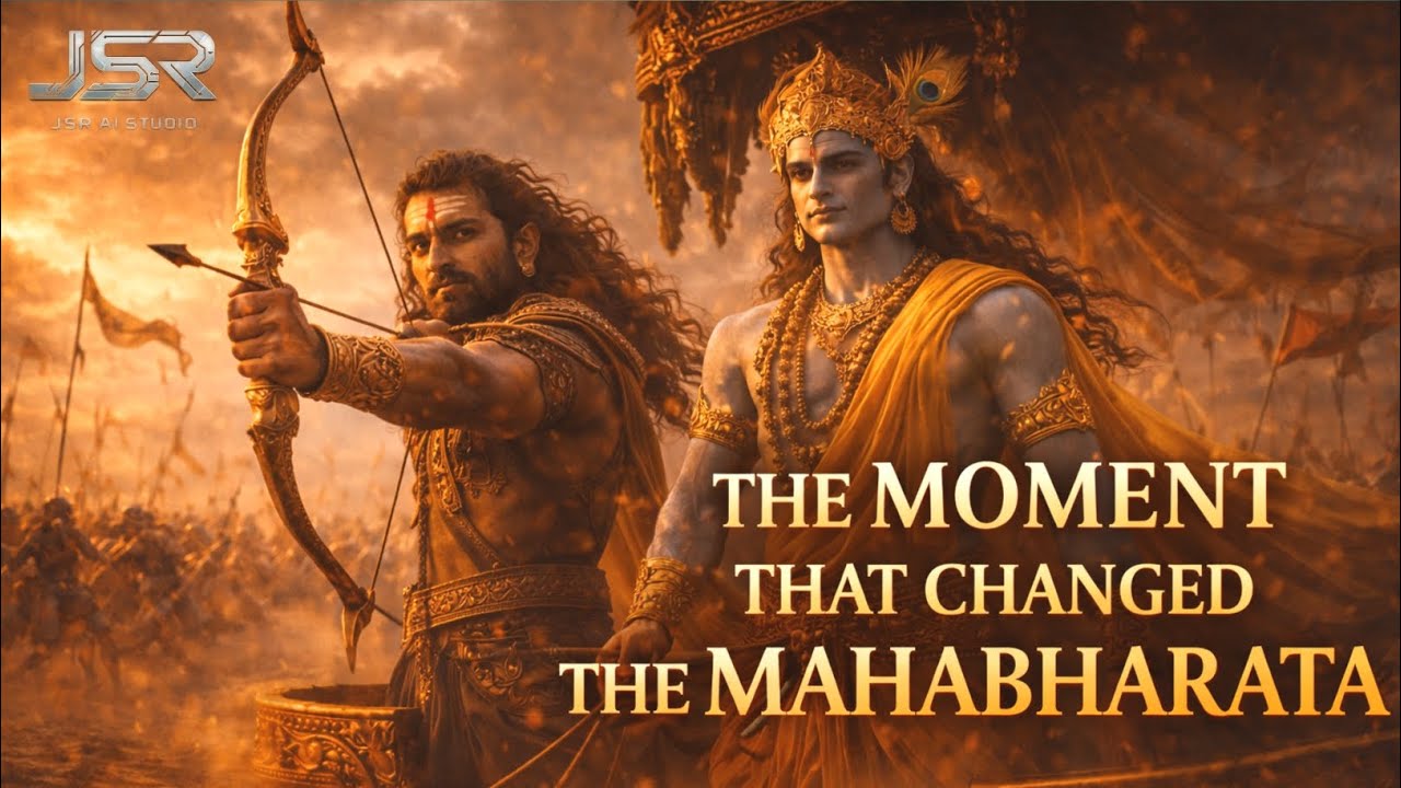 Krishna & Arjuna | The Moment That Changed the Mahabharata War | AI Cinematic Film