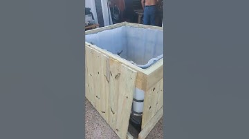 My patio Tree planter w IBC tote, almost finished!