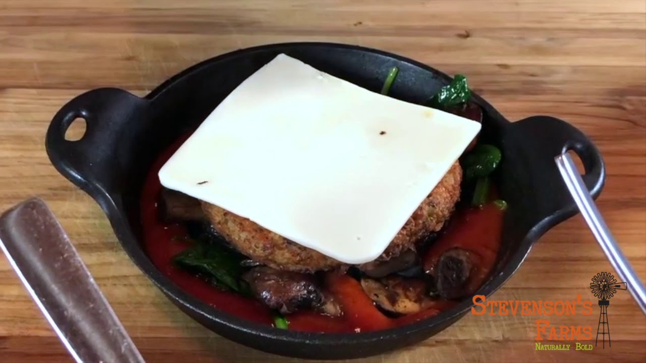 Vegan Parmesan Skillet Recipe using Stevenson's Farms Patties YouTube