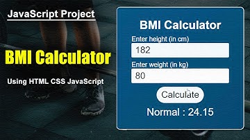 ⚖️ Build a BMI Calculator Using HTML, CSS & JavaScript: Easy Coding Project for Beginners | MZCode01