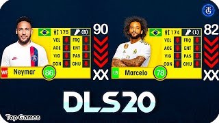 رسميا Dream league soccer 2020 مقارنة طاقة اللاعبين التي ارتفعت او انخفضت بين DLS 20 و DLS 19