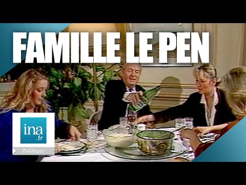 1986 : Jean-Marie Le Pen et ses filles | Archive INA