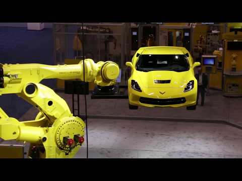 New FANUC M-2000iA/1700L Robot Lifts Corvette Demonstrating Long Reach & Heavy Payload