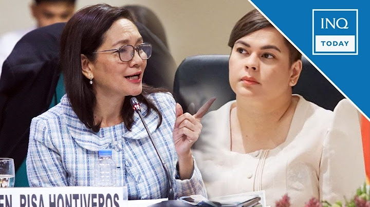 Duterte, Hontiveros clash over ‘politicizing’ budget hearings | INQToday