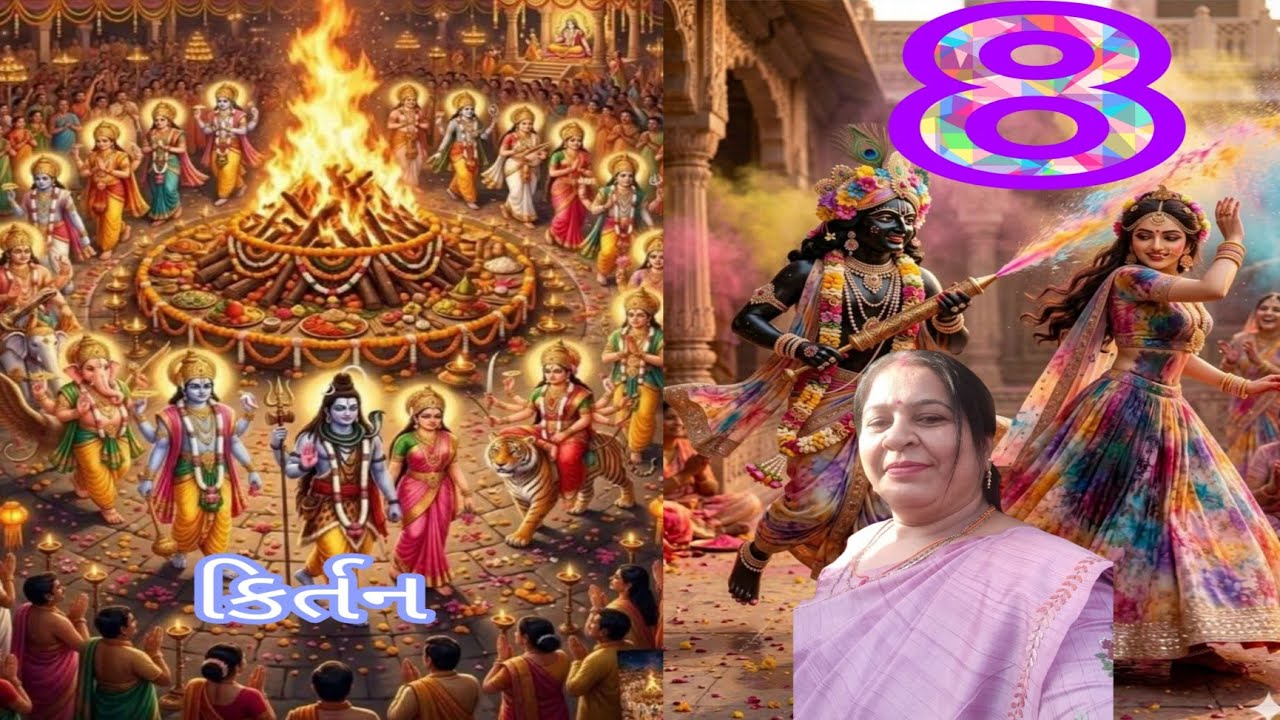 ધુળેટી સ્પેશિયલ એકસાથે આઠ કીર્તન