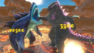 Can Sharkjira Defeat Godzilla Evolved? (Hungry Shark World) — ARBS Simulation Review