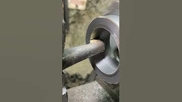 The amazing boring process in lathe machine #machinist #workshop #youtubeshorts #cnc #shoert