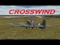 Spitfire 20knts crosswind practice