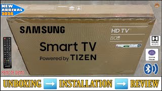 Samsung Ua32t4340bkxxl 2024  32 Inch Tizen Smart Tv Unboxing And Review  Complete Remote Demo